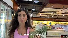 cumwalk after public supermarket facial blowjob 😍💦