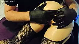 skinny young babe inserts various dildos into tight pussy