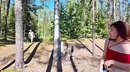 hey wanna see this cute teen's ass stretched public by forester?