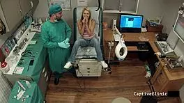 hope harper faces brutal lesbian torment in fetish clinic