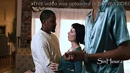 boss fucks my wife hard for cash while i watch olive glass