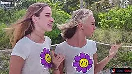 Chloe Temple Khloe Kapri Share Double Vaginal Creampies