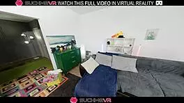 blonde mila's pie explodes in wild vr sex frenzy