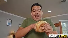 hey guys check out me stroking hard to lily lane and leo valentino's hot milf action