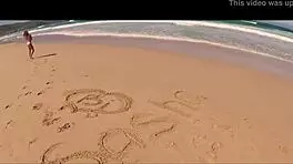 spanish bikini model sasha ikeyeva perfect beach ass tease