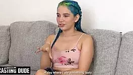 Innocent Latina Teases With Gagging On Huge Cock Before Anal Debut