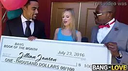 jillian janson takes on two black cocks from jay and bangher