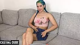 Innocent Latina Teases With Gagging On Huge Cock Before Anal Debut