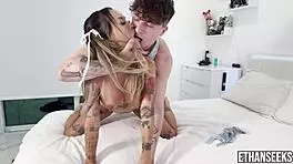 petite asian linda lan tattooed bent over ethan seeks monster cock doggystyle