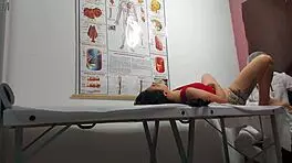 damn doctor shoves finger in patient's tight asshole then fucks her juicy Brazilian pussy rough in hospital