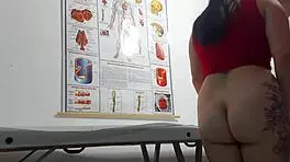 damn doctor shoves finger in patient's tight asshole then fucks her juicy Brazilian pussy rough in hospital