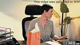 hey my kinky boss made me fuck her huge dick husband right in the office