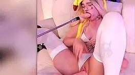 incredible tight pussy stretches around huge cock and toys