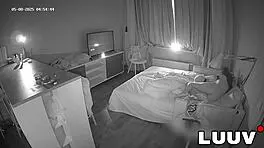 Young couple's passionate missionary at 5am in bed feels so intimate