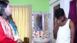 Rich indian bhabhi seduces servant with juicy pussy licking and creampie loving