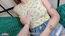 Distracting Addicted Russian Gamer Girl with Intense Ride Dirty Talk and Missionary