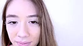 A captivating brunette model surrenders passionately at her audition