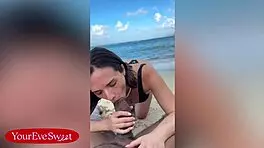 i rode that lifeguard's huge bbc right on the public beach sand moaning loud