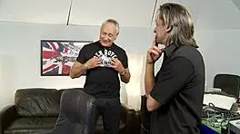 Christine Love Offers Herself Freely To Two Older Gents