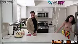 bold threesome pounds milf hard on her special day