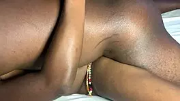 rough ebony pounding by mature friend