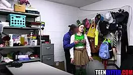 Police Rip Uniform Off Teen Thief For Brutal Pussy Mouth Pounding
