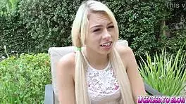 Zoe Clark's sexy lingerie interview for hot babysitter gig