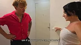 Busty Latina Stepmom Returns Horny from Gym, Offers Tight Pussy for Curvy Cowgirl Ride