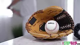 Rissa May huge boobs teen delivers baseball commentary bent over doggystyle hardcore