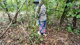 Thai village amateurs sneak passionate outdoor forest sex in crisp 4K