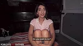 Forgive me virgin latina teen craves monster cock blowjob and hard pounding!