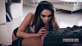 Blonde milf caught stripping leads to creampie seduction