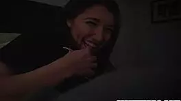 step roomies forced to share bed get naughty 😈 tongue pussy lick action