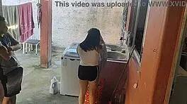 wife out so horny maid couldnt resist my hard cock pounding her