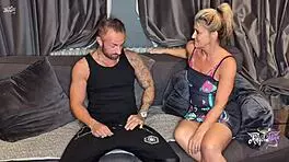 maddison's mature blonde tempts with homemade deepthroat skills