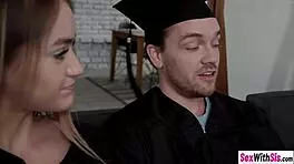 Petite Teen Rides Monster Cock Post Graduation