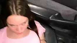 no panties means wild car fuck every time
