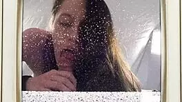 aria nicole spreads wide for ultrasound creampie in steamy pov close-up