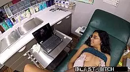 aria nicole spreads wide for ultrasound creampie in steamy pov close-up