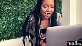 hey kira noir why finger that tight ebony pussy watching porn solo