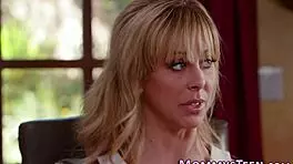 curious milf seduces teen into intense scissoring and tribbing session