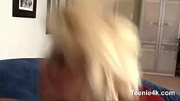 blonde teen petite shower fingering cumshot