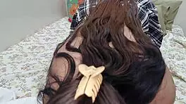 hot indian college babe begs for doggystyle pounding and pussy licking in hotel! 🏨👅