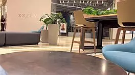 Viral Risky Raw Creampie Fuck with Eager Colombian Latina in Public Mall Bathroom