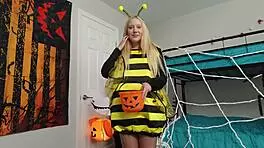 Kallie Taylor Teases for Neighbor's Irresistible Candy Temptation Close-Up