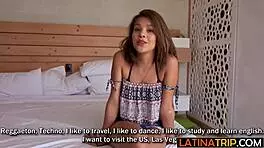 Petite Latina Babe Tries Massive Older Guy's Huge Cock for First Time