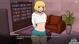 femboy milf with small tits masturbates hardcore using toys and handjob