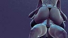 horny nicole slut fucked hard in office lingerie 3d hentai