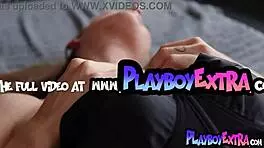 Skinny Hungarian blonde Tiffany Tatum strips naked and heats up solo