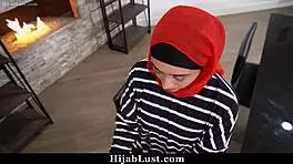 Whoa, shy hijab milf finally masters cock sucking and riding like a pro! 🔥🍆